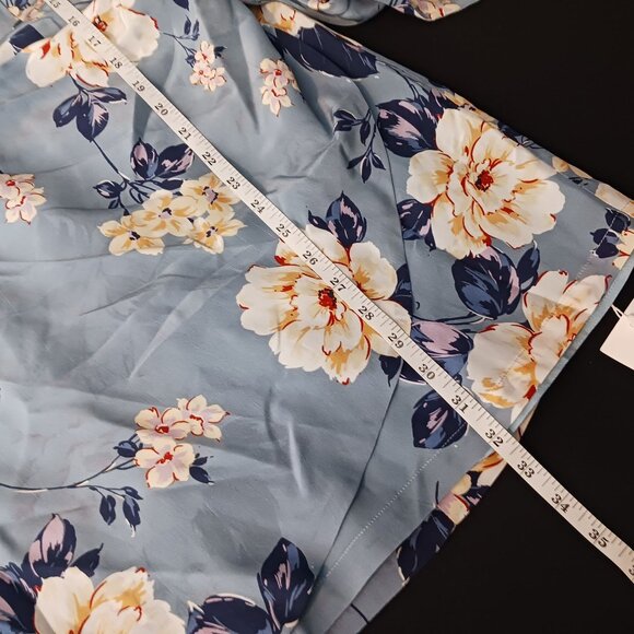 NEW Yumi Kim‎ Wonderland Mini Dress in Honey Rose Stone/Blue Floral Size L - Picture 11 of 11